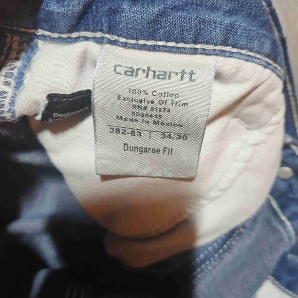 Carhartt Mens Blue 5-Pocket Jeans Size 34/30 - Picture 3 of 16